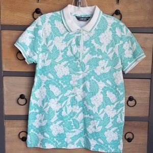 Lands' End Tropical Polo Size XS